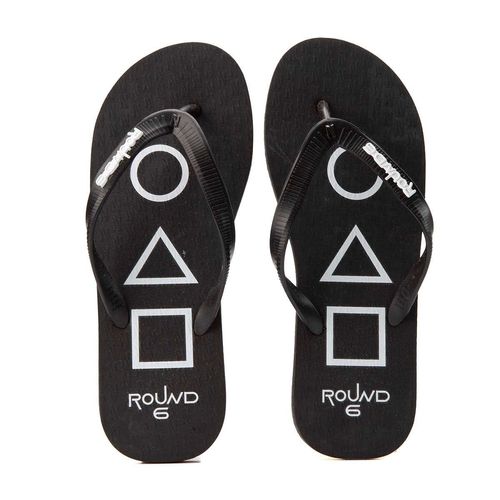 Chinelo Round 6 Soldiers Preto Preto