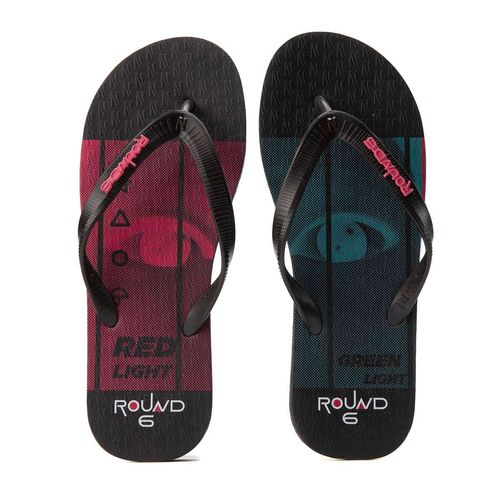 Chinelo Round 6 Light Preto Preto