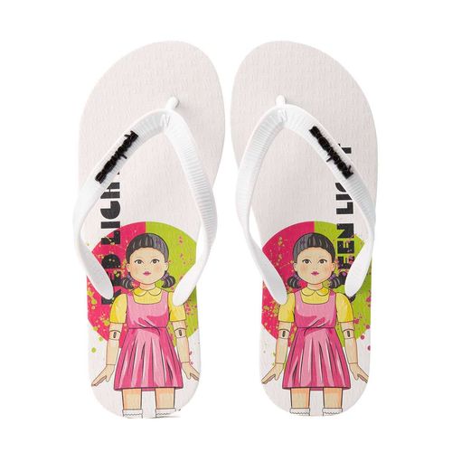 Chinelo Round 6 Doll Branco Branco