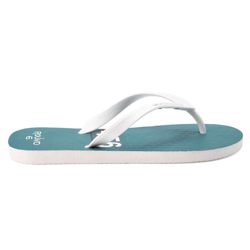 Chinelo Round 6 Uniforn Branco Branco