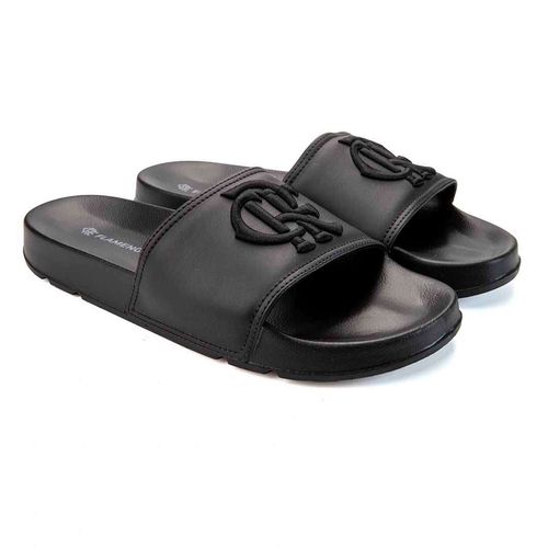 Chinelo Flamengo Slide CRF Bold Preto Preto