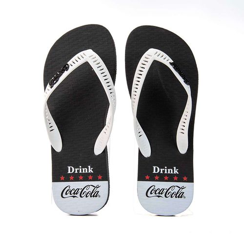 Chinelo Coca-Cola Shoes Gove 2 Preto Branco
