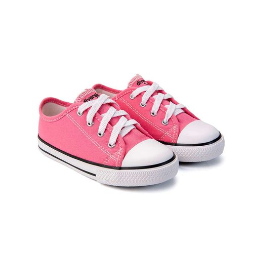 Tênis Infantil Diversão Baby Canvas Low Chiclete