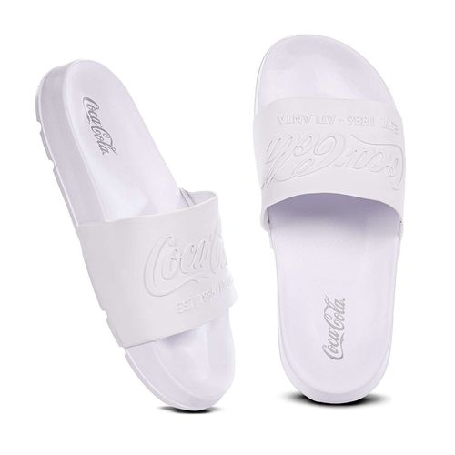 Chinelo Coca-Cola Slide Injetado Coke Bold Branco