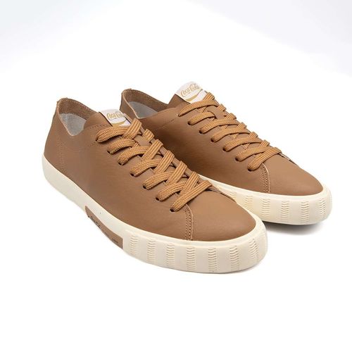 Tênis Coca-Cola Shoes Camder Leather Caramelo