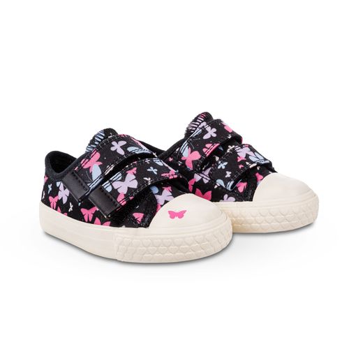 Tênis Diversão Buterfly Baby Preto