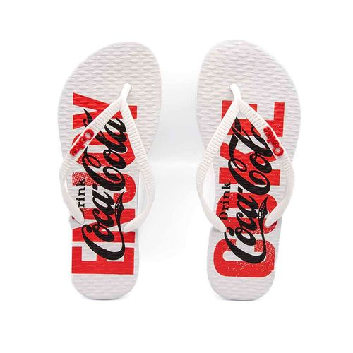Chinelo Coca-Cola Troy Feminino Branco