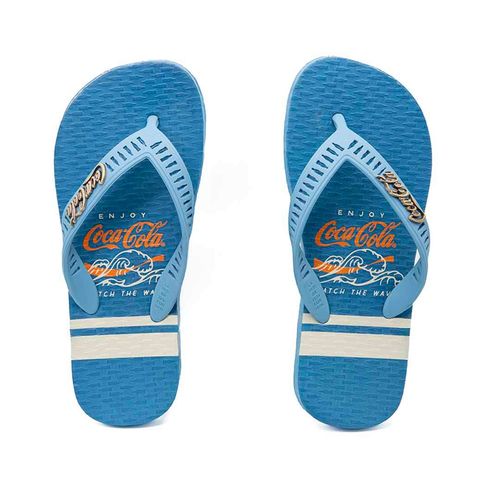 Chinelo Coca-Cola Shoes Wave Bands Denim