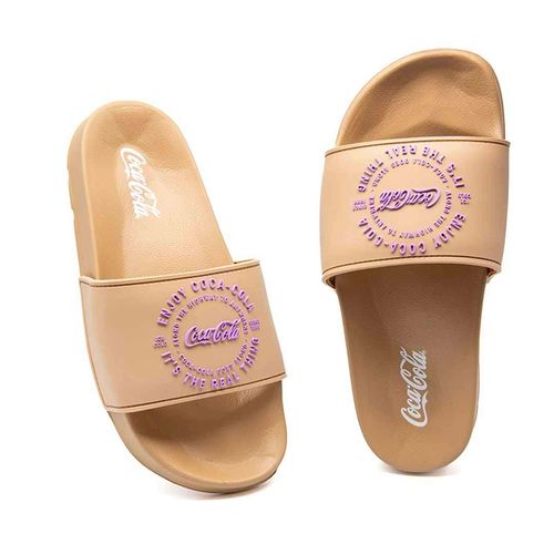 Chinelo Coca-Cola Slide Enjoy Caramelo
