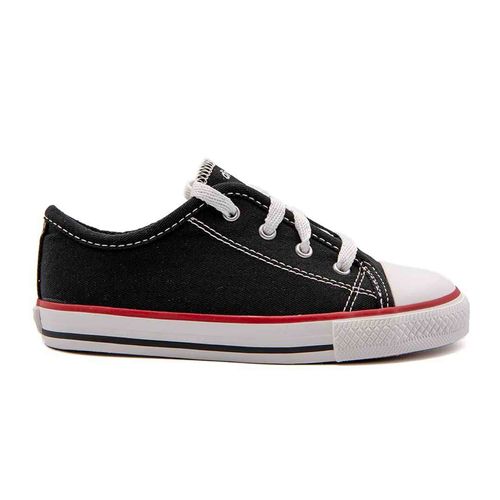 Tenis Infantil Diversao Baby Canvas Low Preto