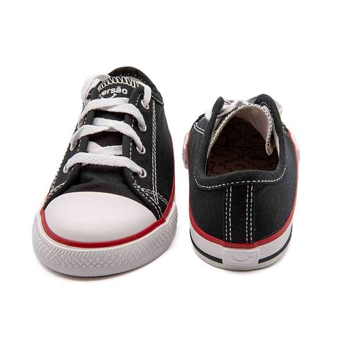 Tenis Infantil Diversao Baby Canvas Low Preto