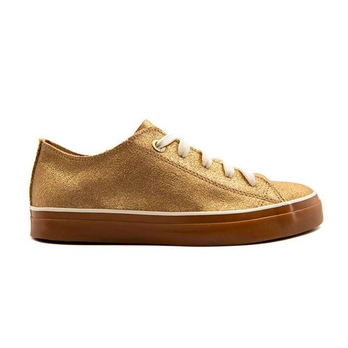 Tenis Coca-Cola Shoes Stream Charm Leather Dourado