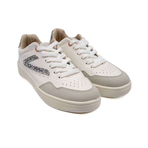 Tenis Street Haila Branco/Prata
