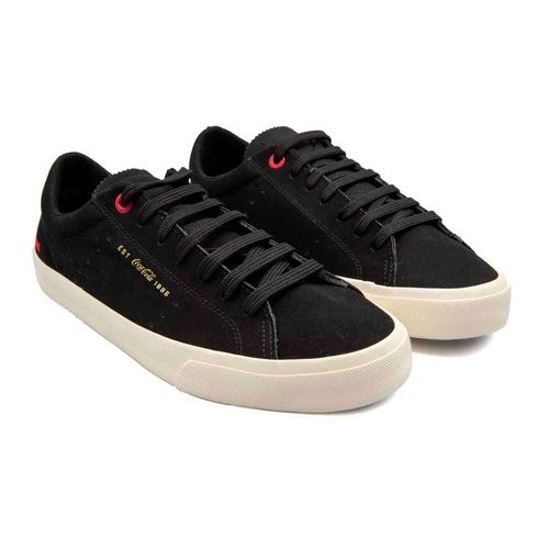 Tênis Coca-Cola Shoes Narrows Suede Preto