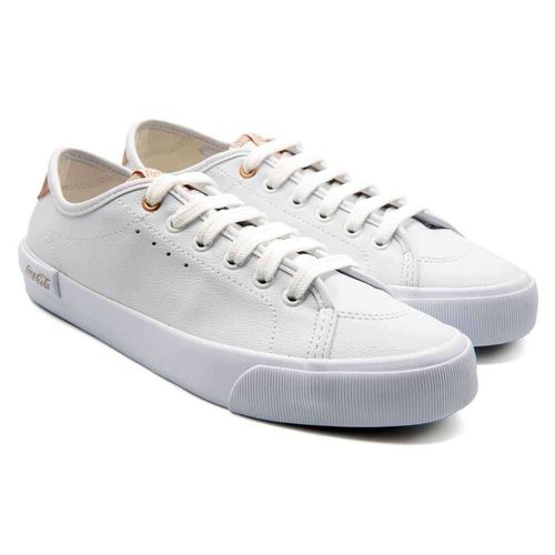 Tênis Coca-Cola Shoes Stride Town Branco Cobre