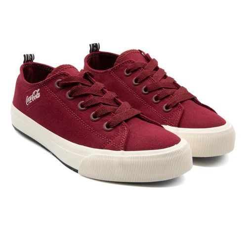Tênis Coca-Cola Shoes Atlanta Canvas Coke Burgundy