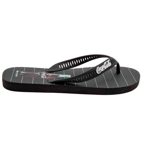 Chinelo Coca-Cola Shoes Soda Fountain Preto