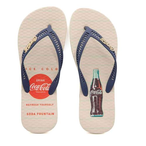 Chinelo Coca-Cola Shoes Soda Fountain Off White