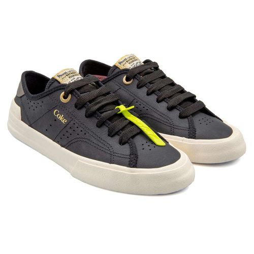Tênis Coca-Cola Shoes Fortune Leather Preto