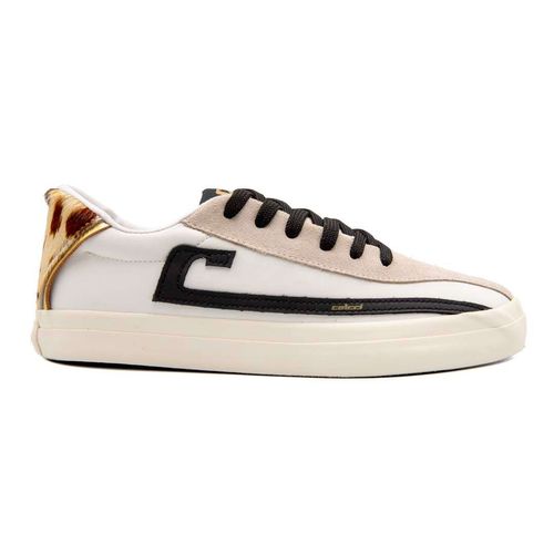 Tenis Colcci C/00100 Cool Print Creme/Preto