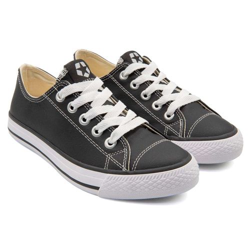 Tênis Street Couro Low Preto